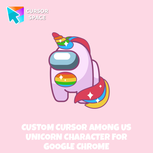 Custom Cursor Among Us Unicorn Character For Google Chrome